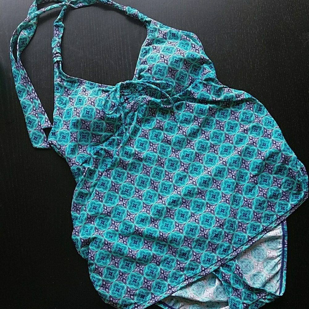 Motherhood Geometric Tankini Swimsuit