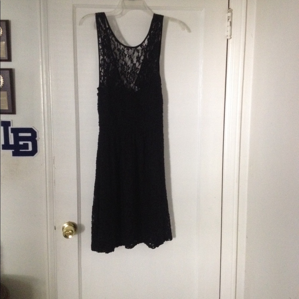 Black lace dress