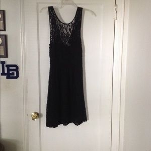 Black lace dress