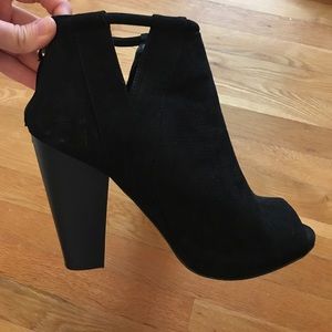Black bootie - open toe Size 9.5