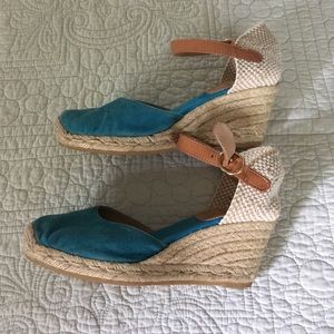 Soft Suede Wedge Espadrille by Kanna