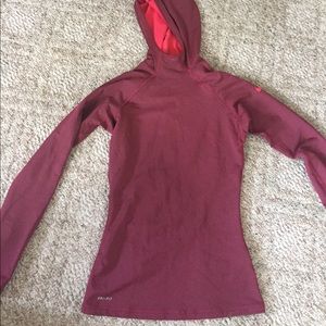 Nike dri-fit hooded pull over