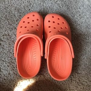 Orange crocs size 9 women's, good condition
