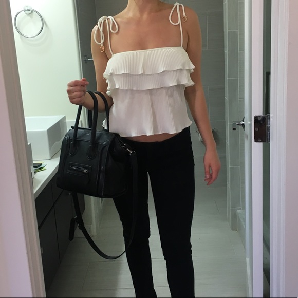 Ivory Ruffled top - Picture 2 of 2
