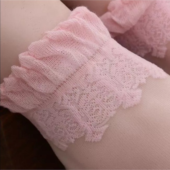 Barbie pink sugar candy ankle socks sheer - Picture 3 of 4