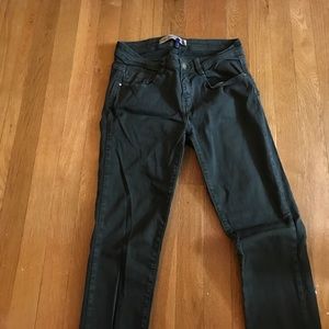 Zara army green skinny jeans