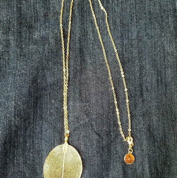 Handmade Gold Leaf Necklaces - Picture 6 of 6