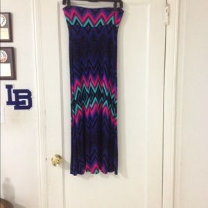Printed maxi skirt