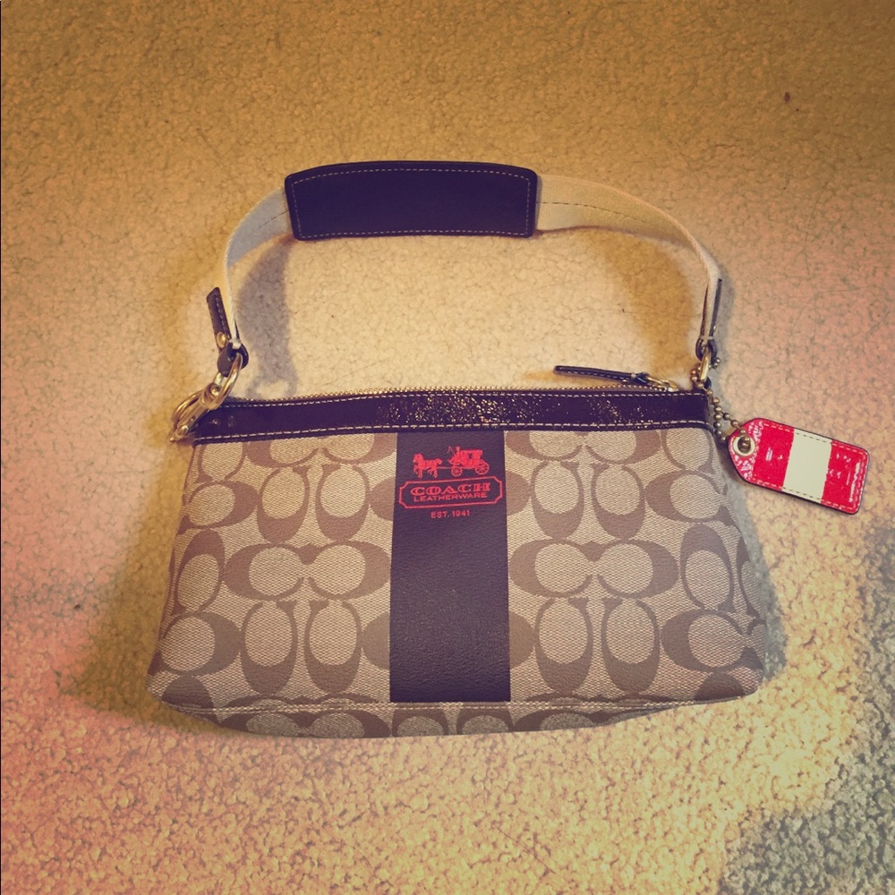 Brown coach purse