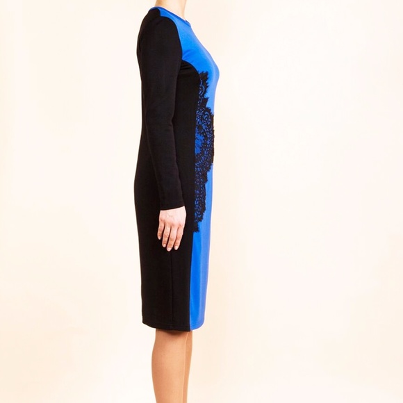 ROYAL BLUE PARTY DRESS MADE IN EUROPE - Picture 3 of 3