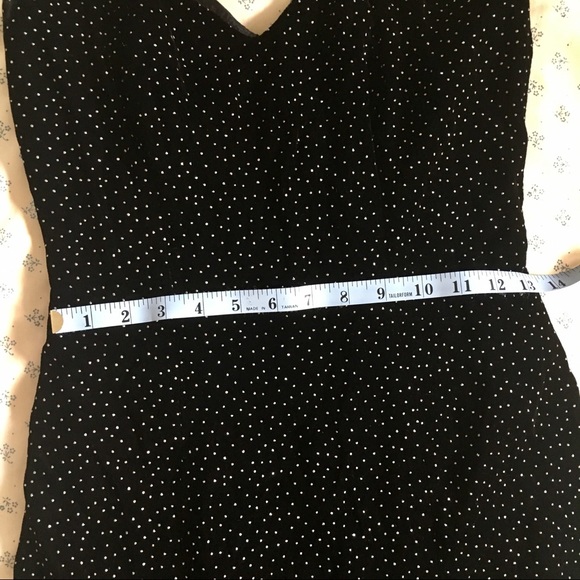 Oscar's party 80's gown, black rhinestones, fitted - Picture 6 of 8