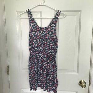 flower dress with pinched waist