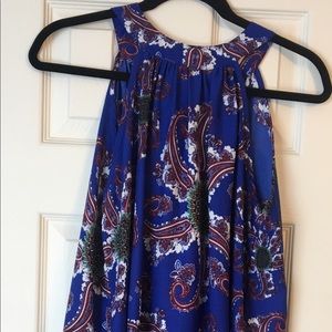 Blue Paisley Dress