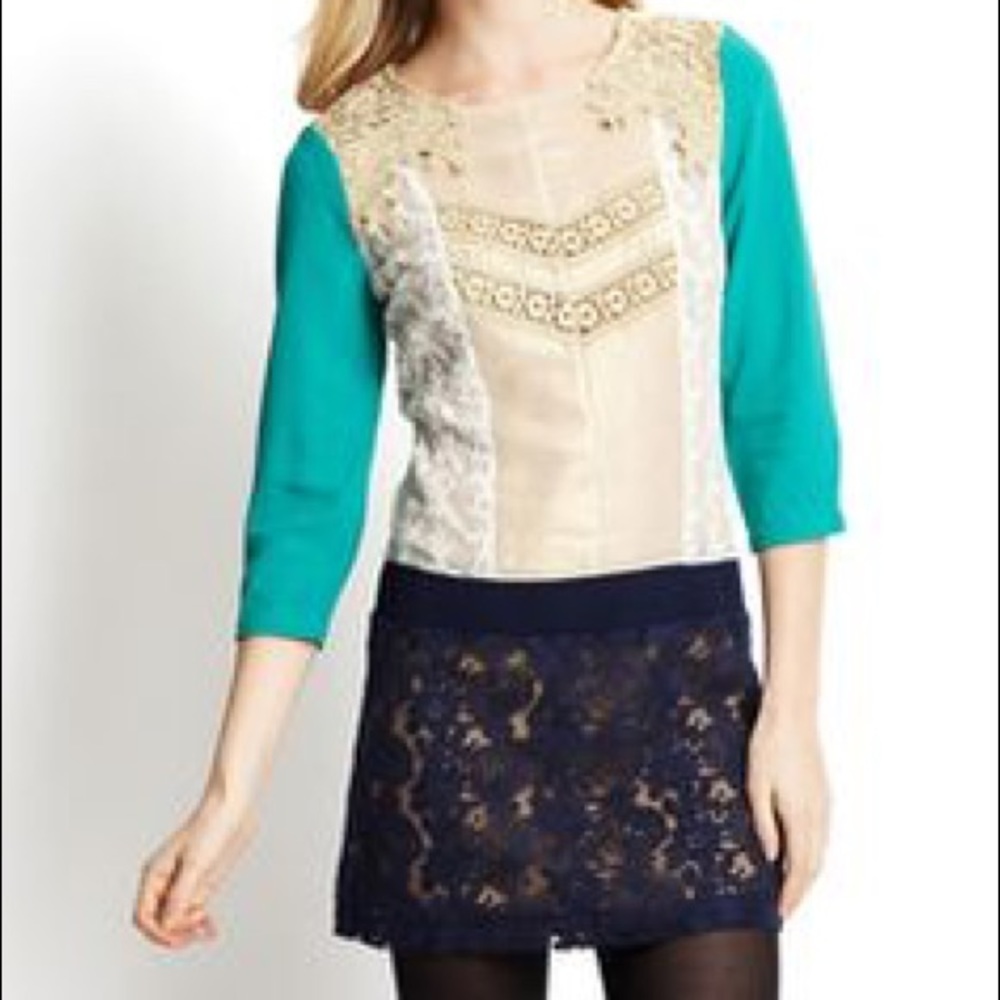 NORDSTROM Mixed Lace Dress | NWT