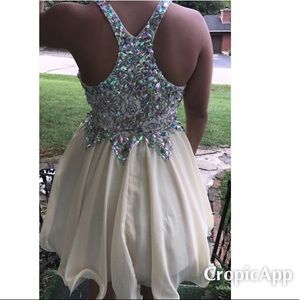 Champagne homecoming dress ,with/without petticoat