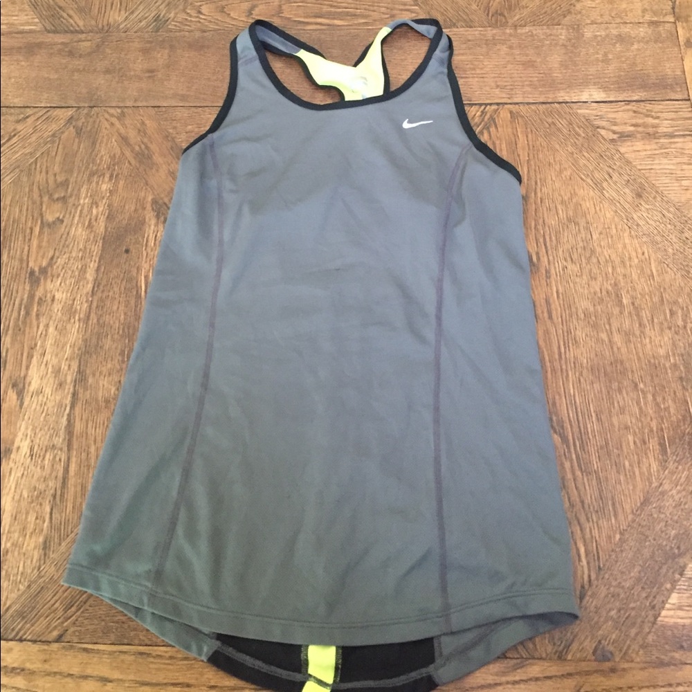 Nike tank top with neon stripe