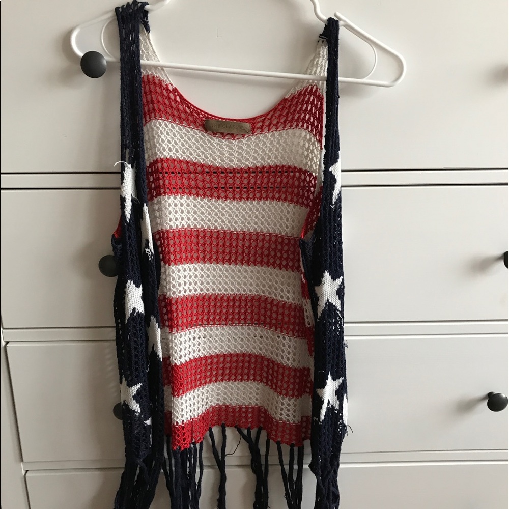 American flag vest