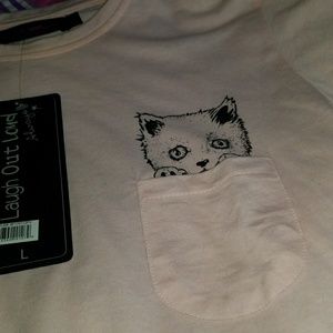 Cat pocket tee
