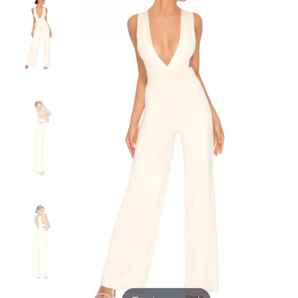 Long cream romper