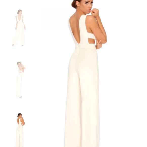 Long cream romper - Picture 3 of 3