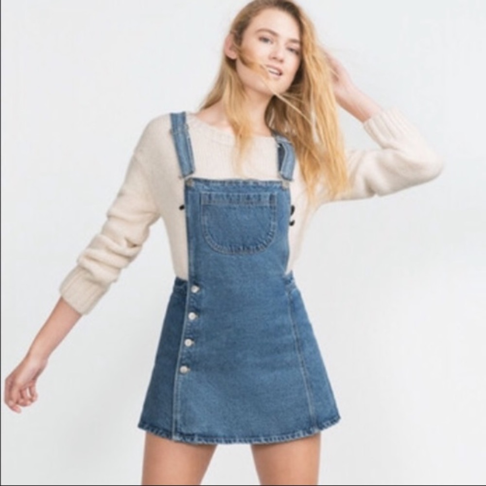 Jean overall dress Zara