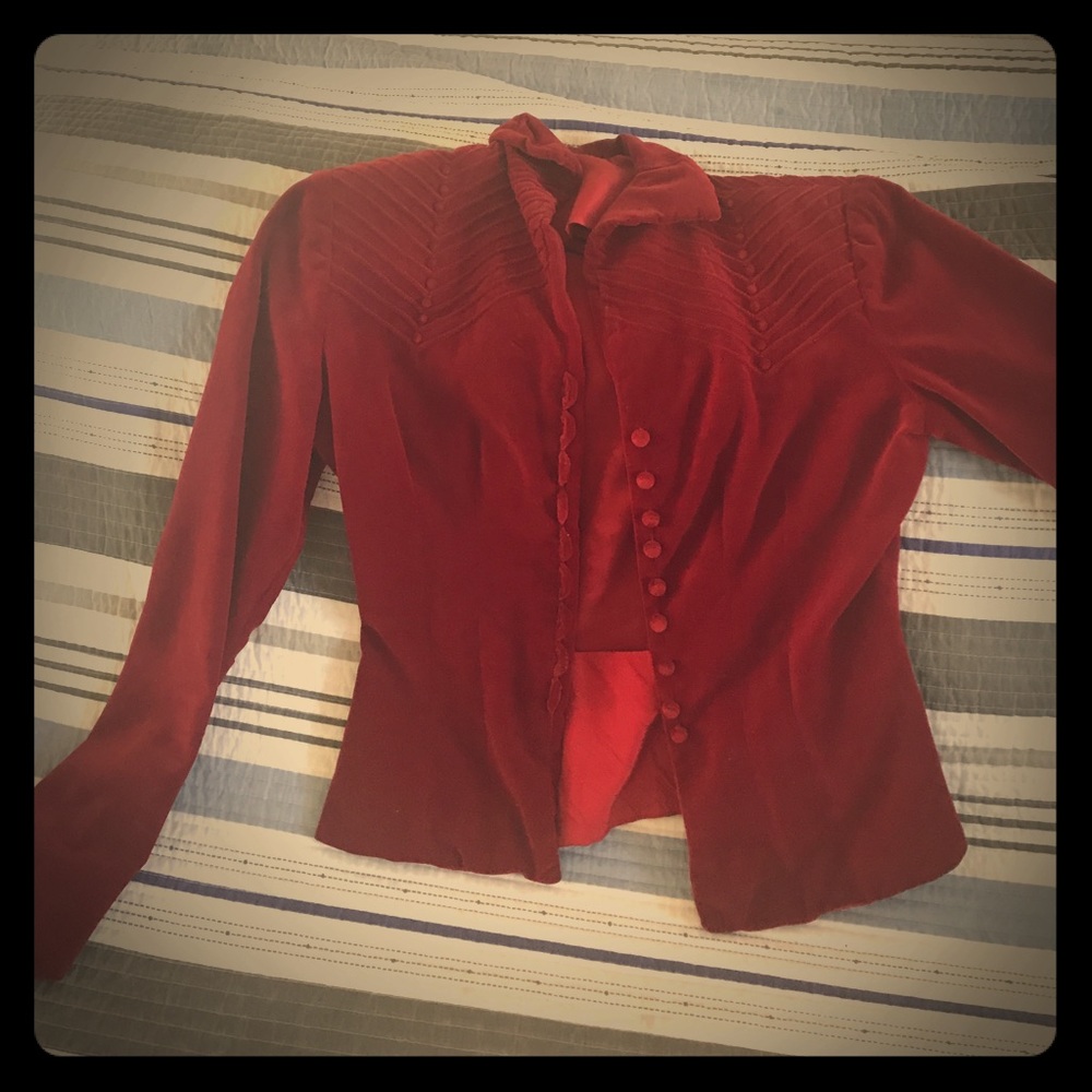 Vintage velvet jacket