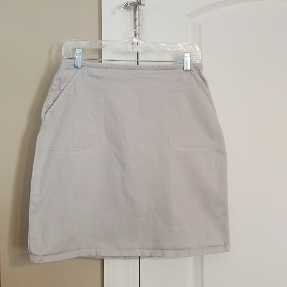 Kahaki like midi skirt