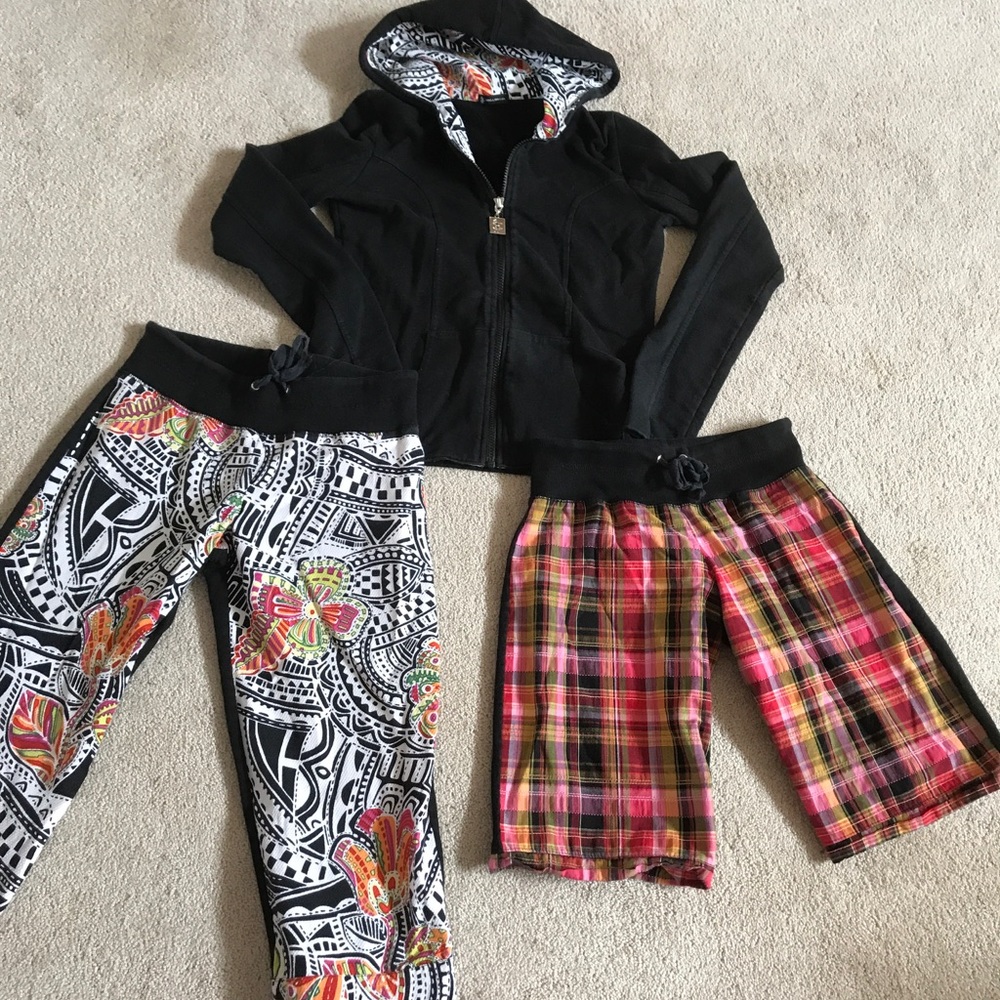 NILLA SHIELDS FULL ZIP HOODIE CAPRIS LONG SHORTS