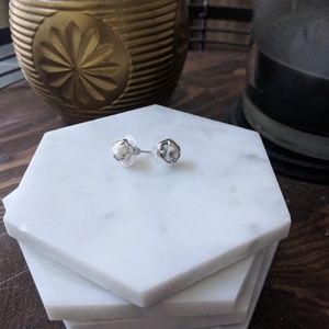 Kendra Scott Logan Studs in White Howlite & Silver