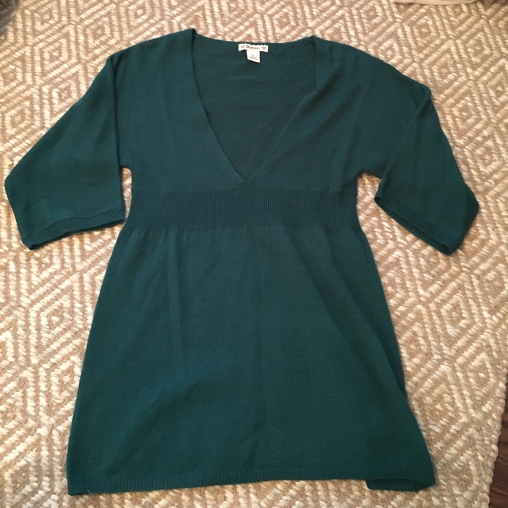 Evergreen tunic sweater