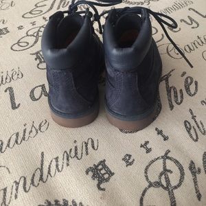 Navy blue timberlands toddler size 7.5