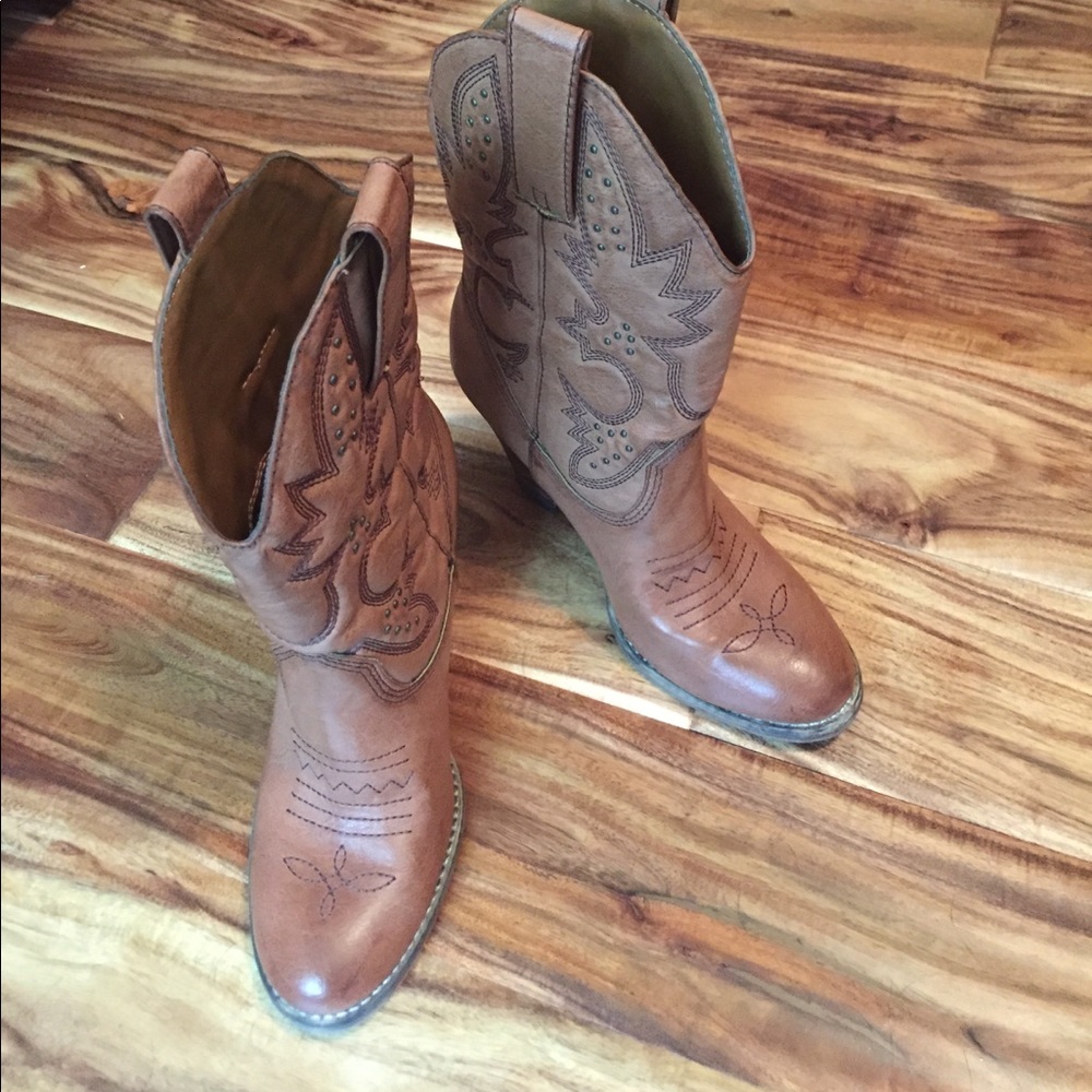 LEATHER COWBOY 🤠 BOOTS