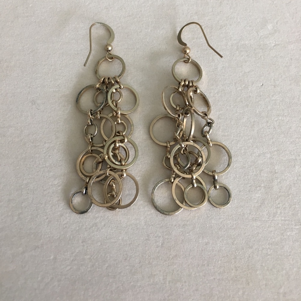 Gold chandelier earrings