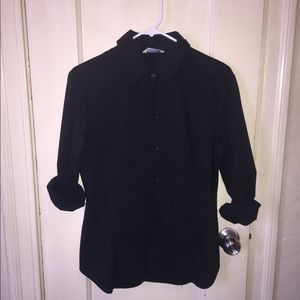 Black button up shirt