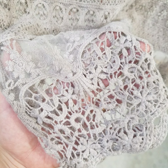 Mauve see-through midi dress - Picture 4 of 4