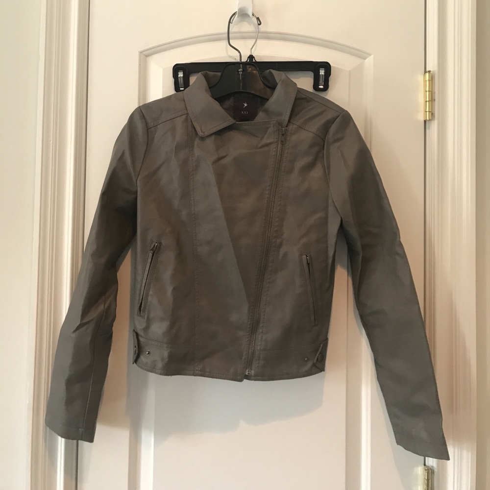 Fake leather jacket