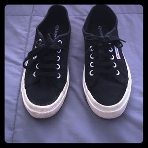 Superga black sneakers