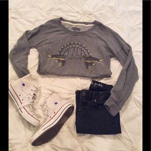 Kendall & Kylie Collection Grey Pullover