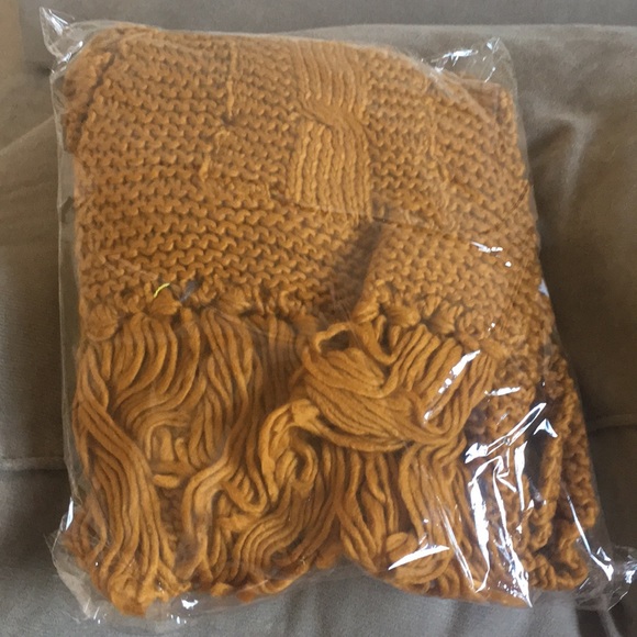 Last 1🍂Chunky Mustard Pocket Scarf - Picture 5 of 5
