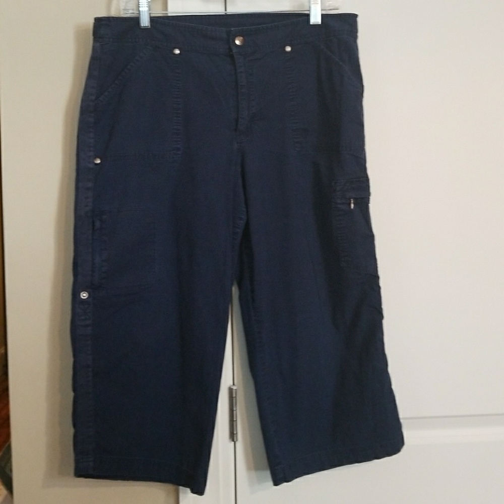 Navy blue capris