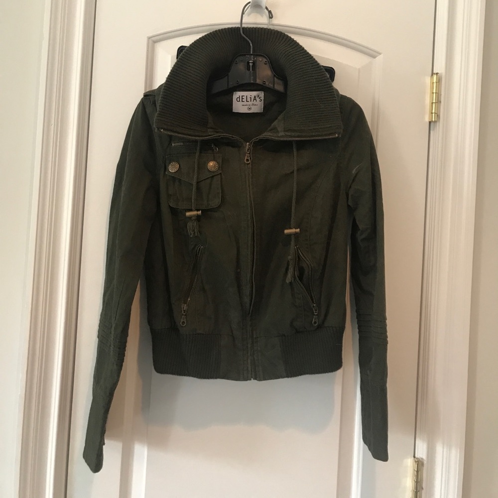 Bomber green jacket