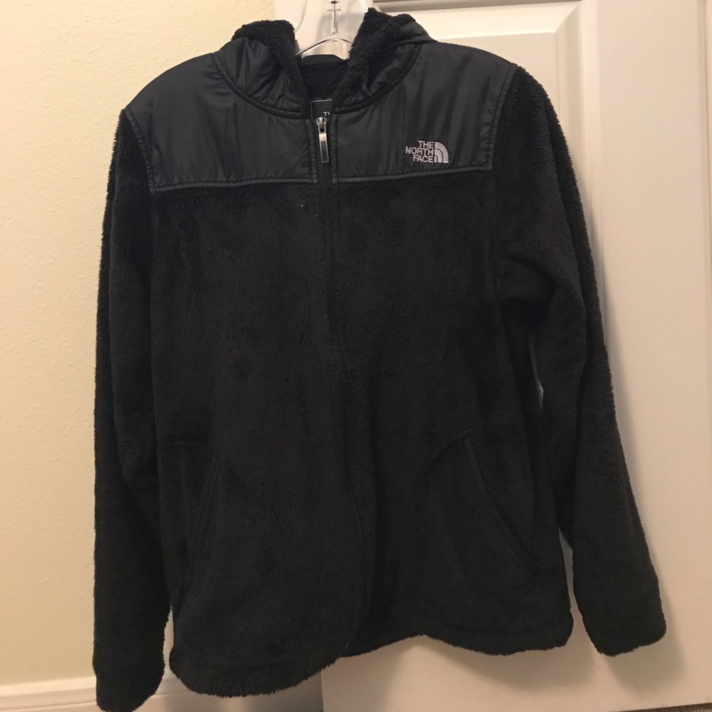 North face fuzzy jacket
