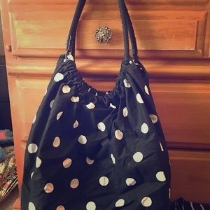 Black & White soft fabric purse