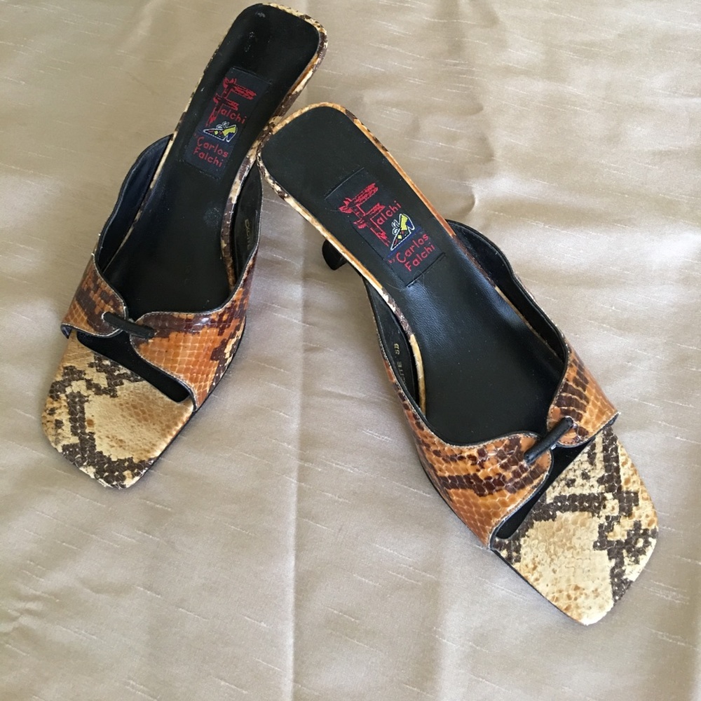 Carlos Falchi Slip-On Heel Slides