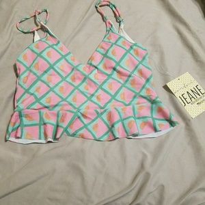 Kortni Jeane scoop back swim top