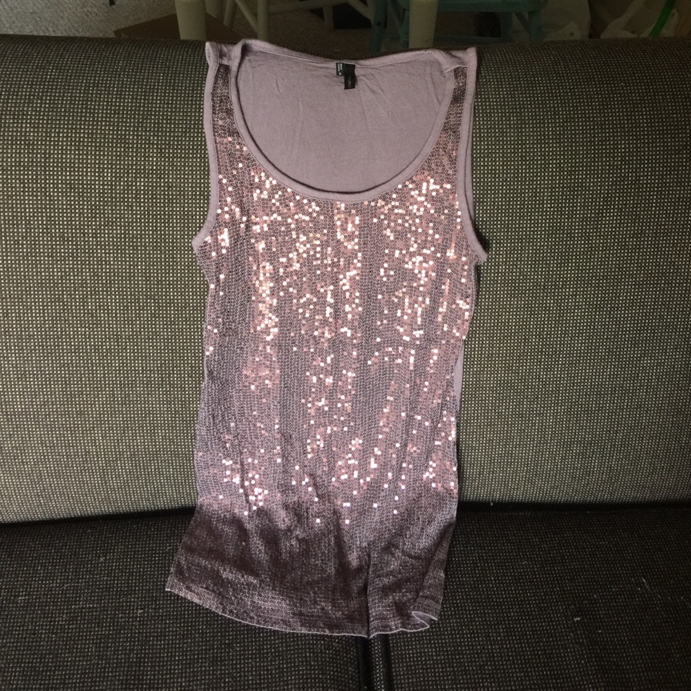 Sequin tank top