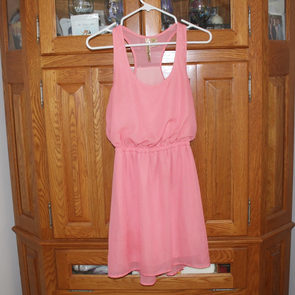 Coral Flowy Dress