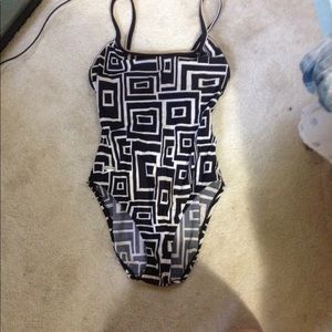 Patterned one piece swimsuit!