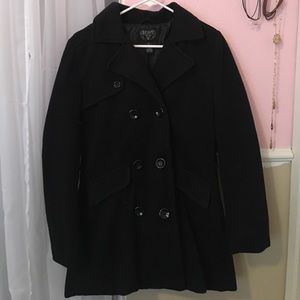 Black pea coat