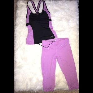 Bebe sport workout outfit. Size small
